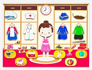 Пазл Одевашка - Девочки (ГеоПазл, ПОСПД-01)