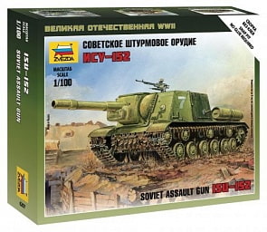 Сборная модель. Советское штурмовое орудие ИСУ-152 (Звезда, 50003) 