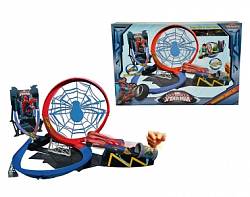 Трек "Человек Паук" Мертвая петля + 2 автомобиля (Majorette, 3089818)  - миниатюра