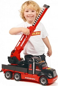 Автомобиль-кран 205-03 Mammoet, с поворотной платформой, в лотке (Полесье, п-57112)