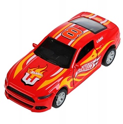 Машина спорткар Hot Wheels 12 см со светом и звуком двери открываются металлическая инерционная (Технопарк, 1809C673-R) - миниатюра