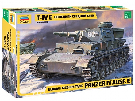 Модель сборная - Немецкий средний танк Т-IVE 
