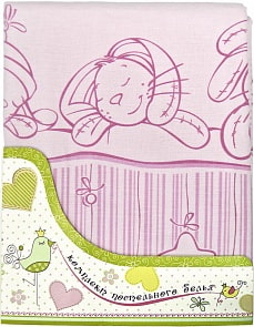 Комплект постельного белья Зая-Зай, розовый (Золотой Гусь, 2136-z)