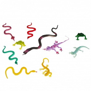 Набор фигурок - Змейки, лягушки и ящерицы (Играем вместе, T14-1) (ассортимент)