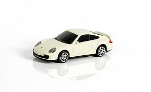 Машина металлическая Porsche 911 Turbo 1:64, белый (Rmz City, 344019S-WH-no)