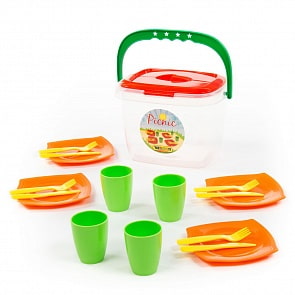 Набор детской посуды - Алиса для пикника №1 (Полесье, 40756) (ассортимент)