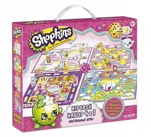 Настольная игра 4 в 1 – Shopkins (Origami, 02954)