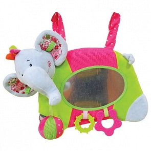 Игровой центр на кроватку с зеркальцем и прорезывателями - Слонёнок Тим (Жирафики, 939338)