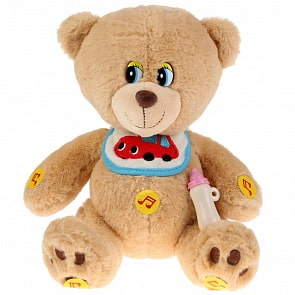Интерактивная мягкая игрушка - Развивающий мишка, 22 см, 8 игровых функций (Мульти-пульти, F9592-22A)