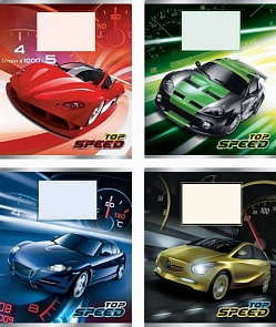 Ученическая тетрадь Top speed, в линейку, 24 листа (Полиграфика, 31452)
