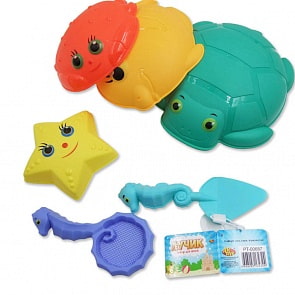 Набор для песка – Лучик, 6 предметов (ABtoys, PT-00687) 