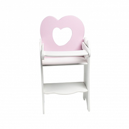 Кукольный стульчик для кормления Мини, цвет нежно-розовый 