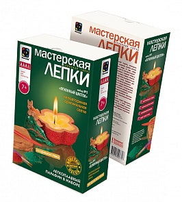 Мастерская лепки. Глиняная свеча – Огненный цветок (Фантазер, 217025ФН)