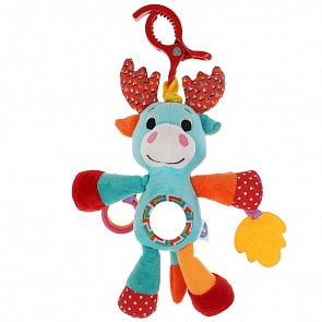 Текстильная подвеска-погремушка Лось с вибрацией (Умка, RHV-ELK)