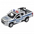 Машина Полиция Mitsubishi L200 Pickup 13 см двери и багажник открываются металлическая  - миниатюра №3