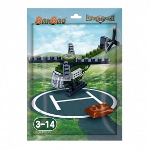 Конструктор - Военный вертолет в пакетике, 29 деталей (Banbao,  7212)