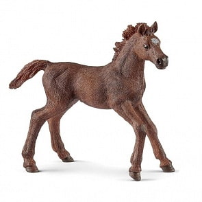 Фигурка - Английский чистокровный верховой жеребенок (Schleich, 13857k)