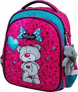 Ранец Winner 6004 с мягкой игрушкой мишка (Winner, 6004)