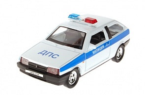 Модель машины - Lada 2108 Милиция ДПС (Welly, 42377PB)