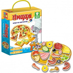 Игра магнитная - Крошка Шеф - Пицца (Vladi Toys, VT3004-08)