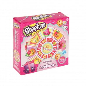 Игра настольная Shopkins - Карусель-лото – Тропики, пазл 16 элементов (Origami, 02778)