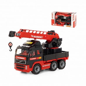 Автомобиль-кран с поворотной платформой Mammoet Volvo, в коробке (Полесье, 56986)