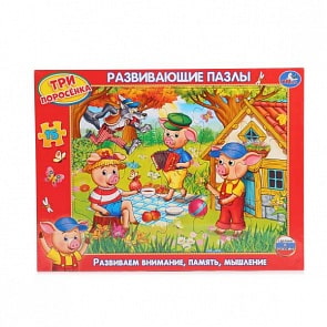 Развивающие пазлы в рамке – Три Поросенка (Умка, 4690590113547sim)