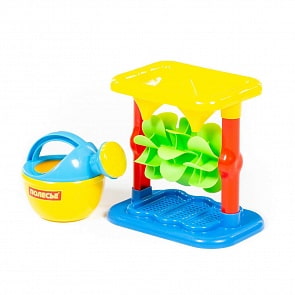 Набор №624: песочная мельница №2 с основанием, лейка малая №3 (Полесье, 69894)