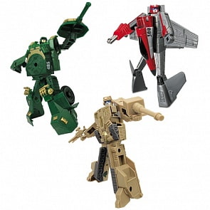 Набор из 3 роботов-машин серии X-Bot - Джип, танк и истребитель (Happy Well, 82040sim)