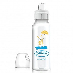 Бутылочка-поильник с узким горлышком 250 мл, рисунок кролик (DrBrowns, SB81095)