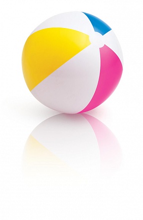 Надувной мяч разноцветный, 61 см, от 3 лет 