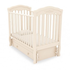 Кровать детская Гандылян К-2003-2м Шарлотта маятник универсальный, слоновая кость (Gandylyan, GAN-К-2003-2м_слоновая кость)
