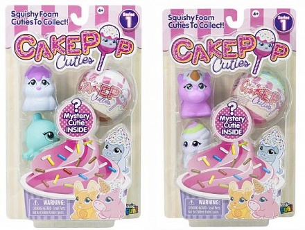 Набор игрушек Cake Pop Cuties, 2 вида, 3 штуки в наборе 