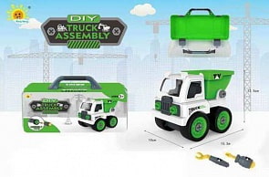 Машинка из серии Сделай сам - Грузовик, в чемоданчике (Junfa Toys, 0590-3)