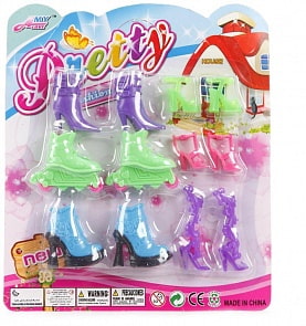 Набор обуви для кукол, 6 пар (Наша Игрушка, YY-12)