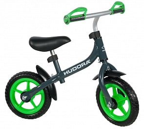 Беговел Laufrad Bikey 3.0 Boy, 10", grau/grün (Hudora, 10714)