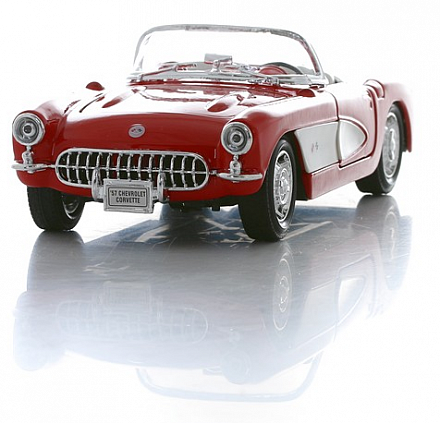 Модель машины Chevrolet Corvette 1957, 1:24 