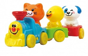 Игрушка развивающая - Паровозик с животными (Playgo, Play 2815)