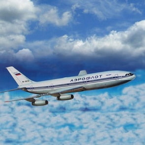 Сборная модель - Пассажирский Авиалайнер ИЛ-86 Подарочный набор (ZVEZDA, 7001П)