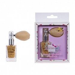 Золотистая мерцающая пудра для тела в распылителе Звёздная пыль, с ароматом ванили (Lukky, Т16131) - миниатюра