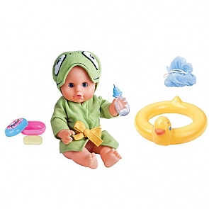 Пупс  Bambolina с аксессуарами для купания, 30 см (Dimian, 1407)