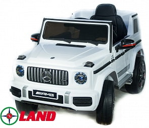 Электромобиль Mercedes-Benz G63 AMG белого цвета, ToyLand, bbh-0003 Электромобиль Mercedes-Benz G63 AMG белого цвета, ToyLand, bbh-0003