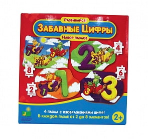 Пазлы Забавные цифры, 4 пазла (Learning Journey, 630143) Пазлы Забавные цифры, 4 пазла (Learning Journey, 630143)