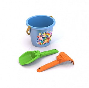 Набор для песка N 175: ведро малое, совок, грабли (Нордпласт, Н-175-no)