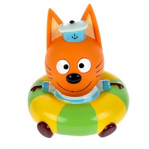 Игрушка пластизоль для ванны Три Кота - Коржик на круге (Капитошка, LXMKOR-02TC)
