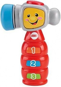 Интерактивная развивающая игрушка молоточек серии Смейся и учись (Fisher Price, Mattel, BMC33)