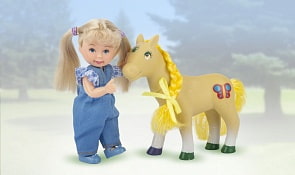 Игровой набор - Paula. Прогулка с пони, блондинка (Paula collection, MC23034b)