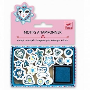 Набор штампов - Сердечки и звезды (Djeco, 09794k)