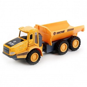 Карьерный самосвал, 15 см, открываются двери, металлический инерционный (Технопарк, SB-17-55-A-WB)