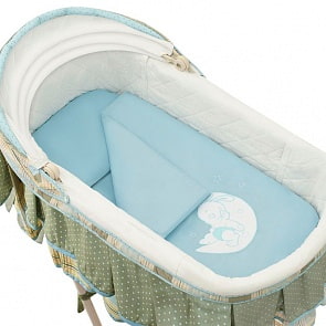 Комплект постельного белья Simplicity Dreams, Bunny Night (5 предметов, голубой)